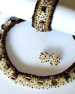 Set Colier, Bratara, Inel si cercei Sidef