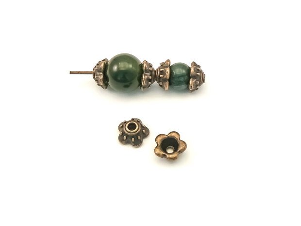 Capacele, finisaj cupru antichizat, 7 mm (cod 8-179)
