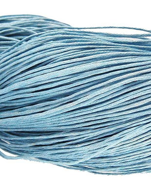 Ata din bumbac cerata, 1 mm, bleu