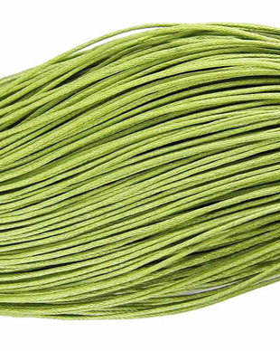 Ata din bumbac cerata, 1 mm, verde