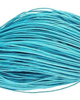 Ata din bumbac cerata, 1 mm, turcoaz