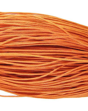 Ata din bumbac cerata, 1 mm, portocalie-158