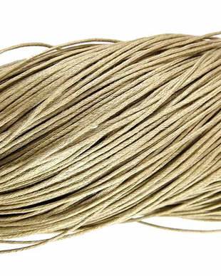 Ata din bumbac cerata, 1 mm, kaki