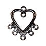 Candelabru, negru, 25x23 mm
