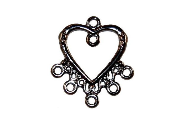 Candelabru, negru, 25x23 mm
