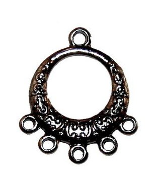 Candelabru, negru, 18x21 mm