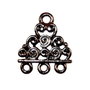 Candelabru, negru, 17x19 mm
