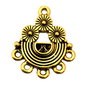 Candelabru, auriu, 19x22 mm