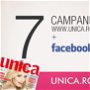 Unica 7 - o saptamana promovare pe Unica + 1 postare Facebook Unica