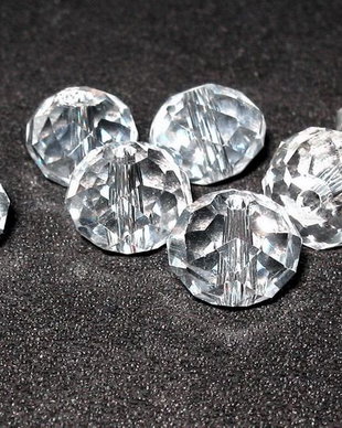 Cristale din sticla, imitatie Swarovski, 10x8 mm, transparente