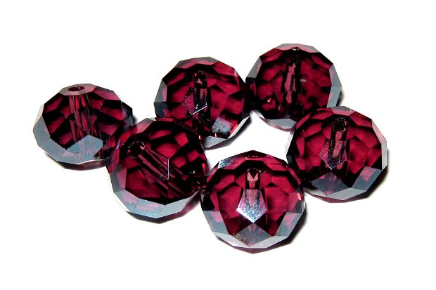 Cristale din sticla, imitatie Swarovski, 10x8 mm, purpurii