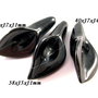 4040 - (3 buc) Onix negru lucios, flori cale