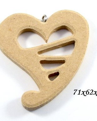 4066 - Figurina decorativa carton presat inimioara