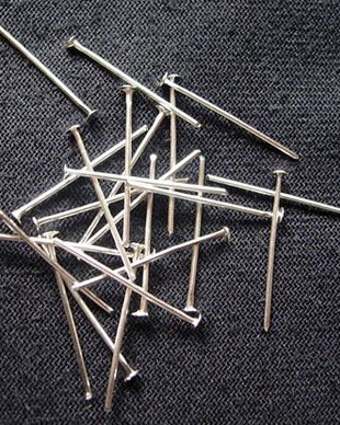 Ace cu cap argintii, 2cm (50buc)