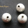 Margele stardust argintii de diametru aprox 8 mm