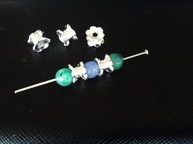 1b distantier placat argint 7x5mm (SP0118)