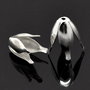 2b element decorativ placat argint floare 13x8mm (SP0116)