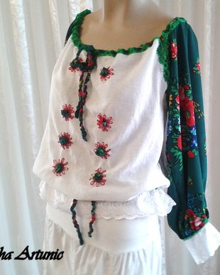 Bluza Ethno Wave cu influente gypsy