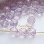 (10 buc) Cristale fatetate lila din acril de aprox 6 mm