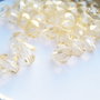 (10 buc) Cristale biconice galben pal din acril aprox 7.5x8 mm