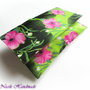 The Garden  - geanta plic material colorat imprimeu flori