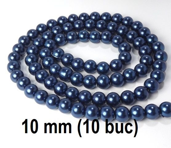 Perle de sticla, 10 buc,10 mm, PS10-AP
