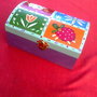 cutie din lemn,pictata manual `Oita vesela`