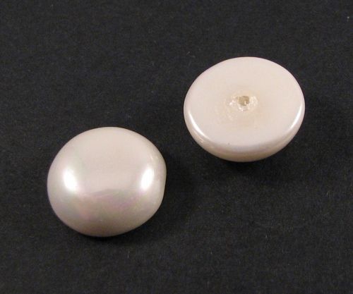 4143 - (2 buc) Perle tip Mallorca cabochon 14x6mm