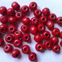 LML803 - margele lemn rosii 8 mm