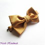Golden  - papion satinat caramel auriu