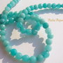 Agate fatetate bleu-vert aprox 6.5 mm