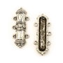 Conector, finisaj argintiu antichizat, 36,5x15,5 mm (cod 6-151)