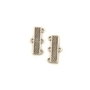 Conector multisir, finisaj argintiu antichizat, 17x8,5 mm (cod 6-152)