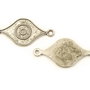 Conector, finisaj argintiu antichizat, 38x17,5 mm (cod 6-153)