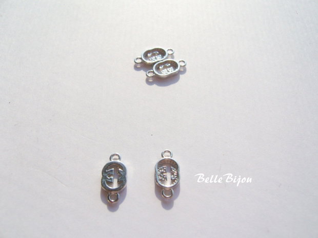 Link din argint rodiat Gucci 1x5x11 mm
