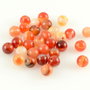 AJ1004 Agate dungate sfere, nuanta carneol 6.5mm