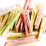 24 buc cleme de lemn pastelate