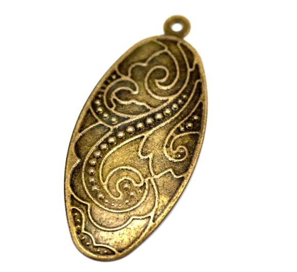 1b pandantiv finisaj bronz 50x23mm (BZLAK 04)