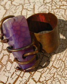 Inel Agata Violet