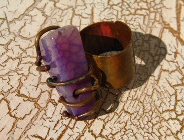 Inel Agata Violet