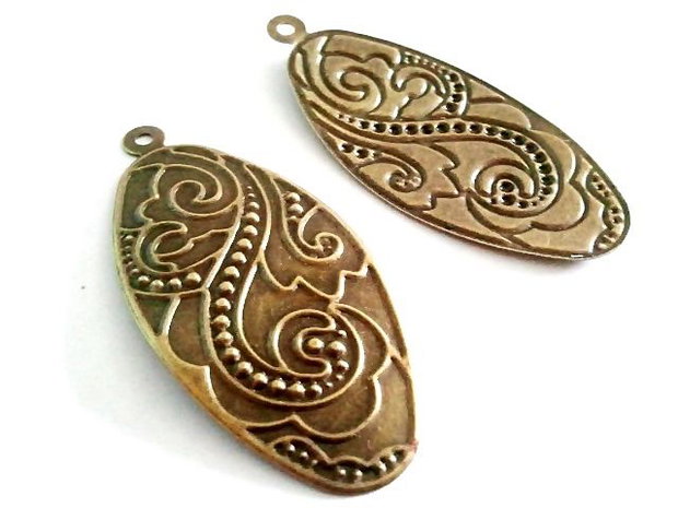 1b pandantiv finisaj bronz 50x23mm (BZLAK 04)