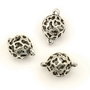 Conector sfera, finisaj argintiu antichizat, 22x14 mm (cod 6-161)