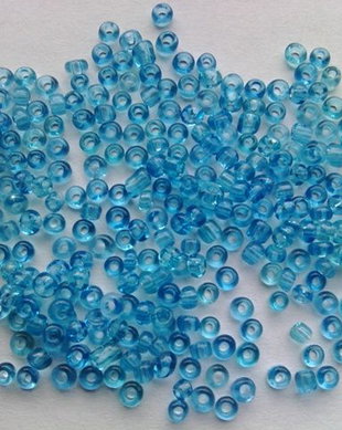 LMN224 - (50g) margele nisip 2 mm albastru deschis