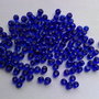 LMN405 - (50g) margele nisip albastru-indigo 4 mm