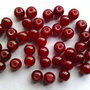 LMS634 - margele sticla rosu-grena 6 mm