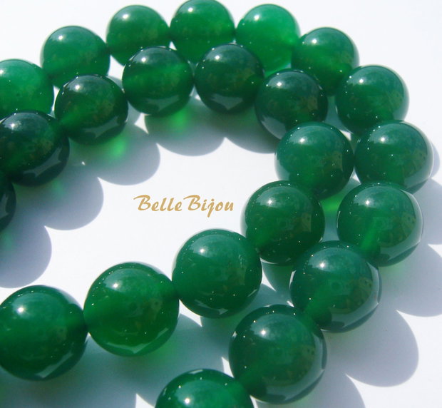 Agate NATURALE verzi aprox 10.5 mm