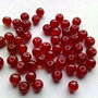 LMS438 - margele sticla rosu-grena 4mm