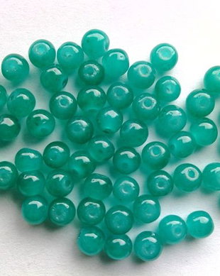 LMS439 - margele sticla turcoaz 4mm