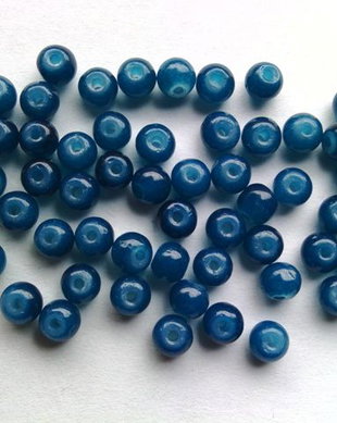 LMS441 - margele sticla albastru inchis 4mm