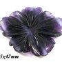 4241 - Pandantiv floare sculptata fluorit